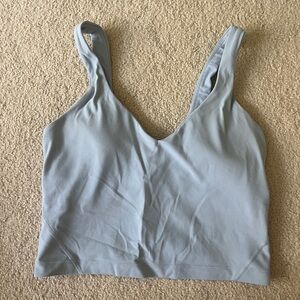 Light Blue Align Lulu tank top